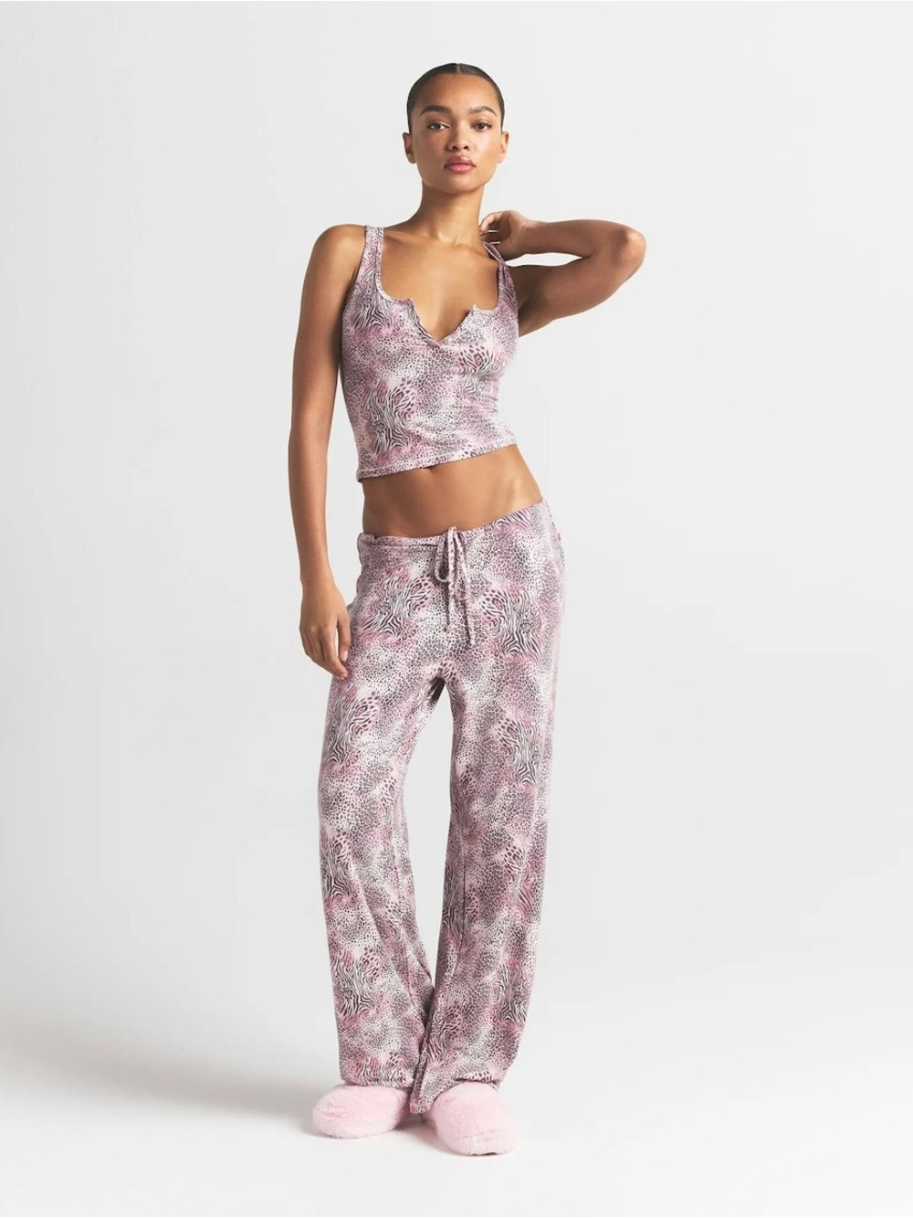 Skims Animal Print Sleep Set
